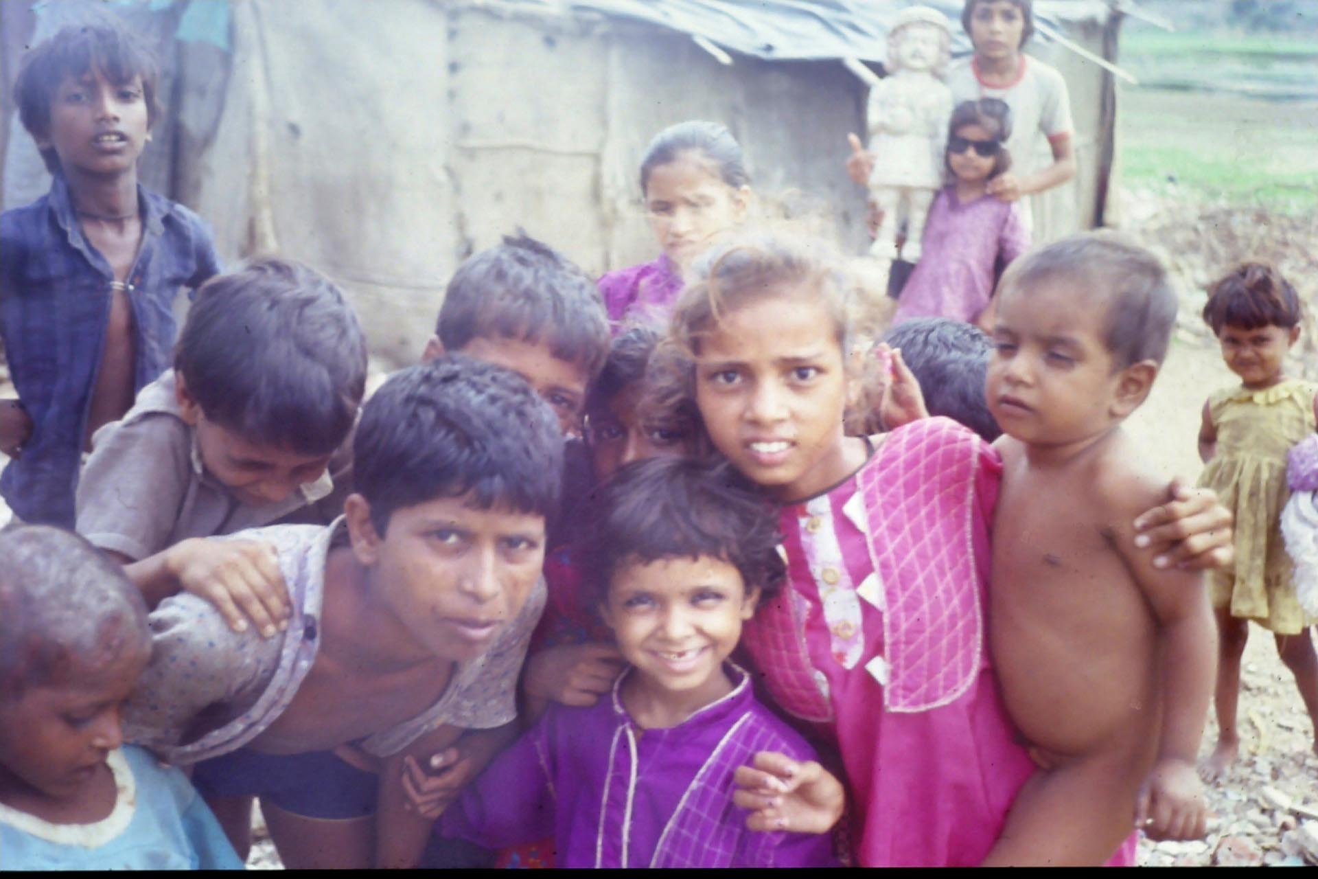 Children, Slum at Surat 1990
